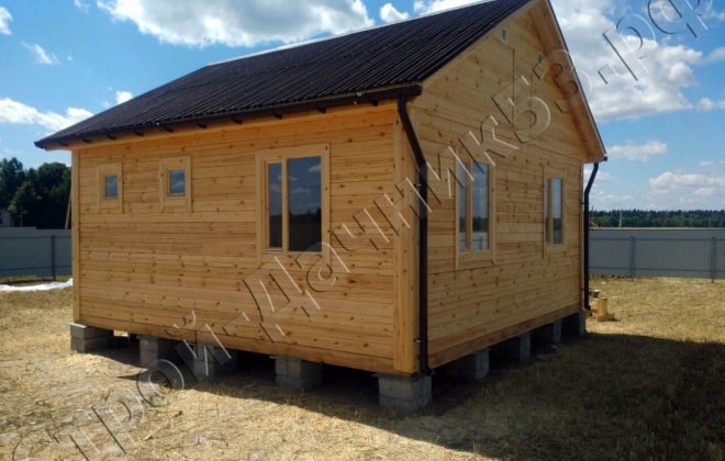 4 Брусовой дом ОД-34, 6×6, 37.5 м², Калужская область, посёлок Балабаново (4)